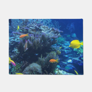 Under Water Ocean World And Summer Story  Doormat