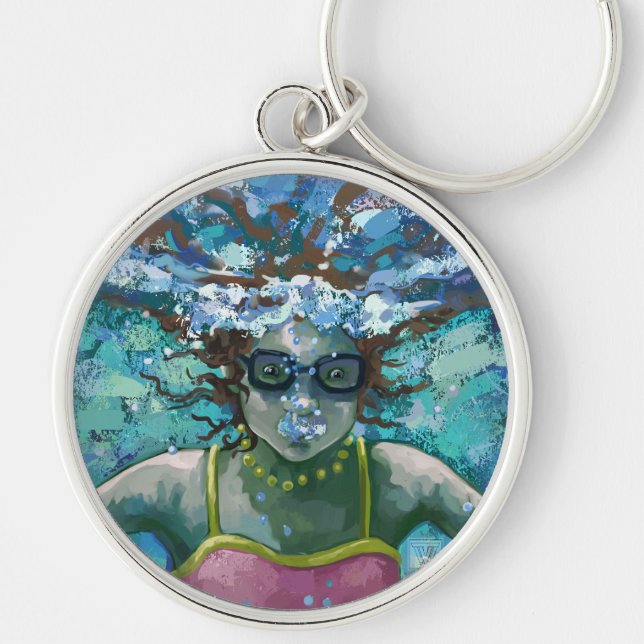 Under Water Swim Key Ring (Front)