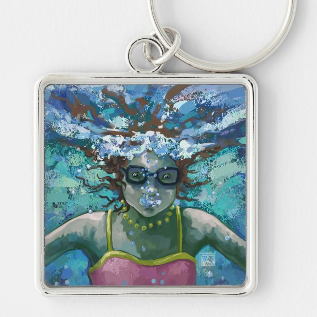 Under Water Swim Key Ring (Front)