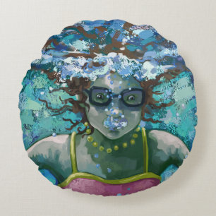 Under Water Swim Round Cushion