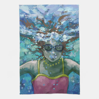Under Water Swim Tea Towel