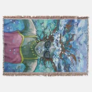 Under Water Swim Throw Blanket