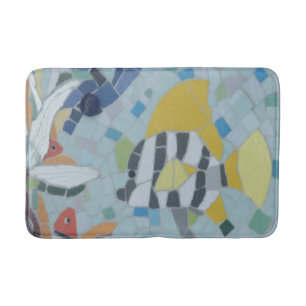 Under Water World Moonfish Mosaic Bathmat