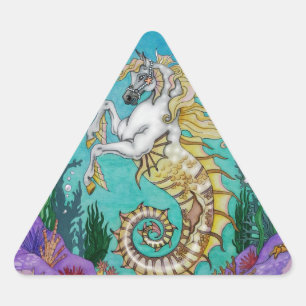 Under WaterHorse Triangle Sticker