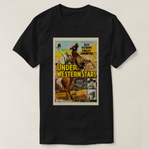 Under Western Stars Cowboy Poster T-Shirt