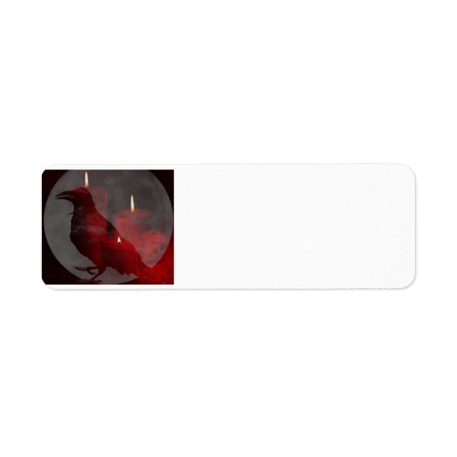 "Under Your Spell in Red" Return Address Label (Front)