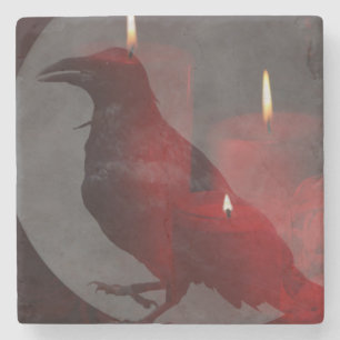 "Under Your Spell in Red" Stone Coaster