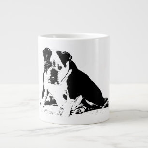 Underbite Attitude, Bold B&W Large Coffee Mug