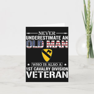 Underestimate 1st Cavalry Division Veteran Card