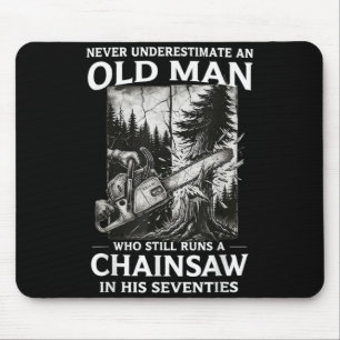Underestimate A Man Who Runs Chaigovernment Mouse Pad