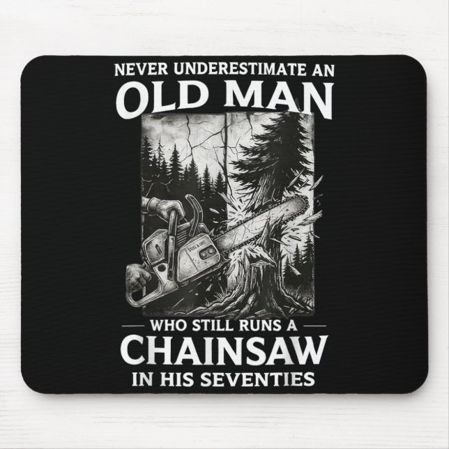 Underestimate A Man Who Runs Chaigovernment Mouse Pad (Front)