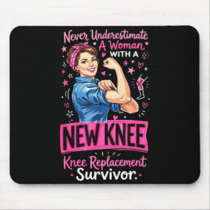 Underestimate A Woman With A New Knee Replacement Mouse Pad