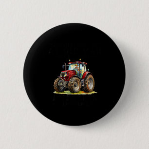 Underestimate an old man drives a tractor in 70 6 cm round badge