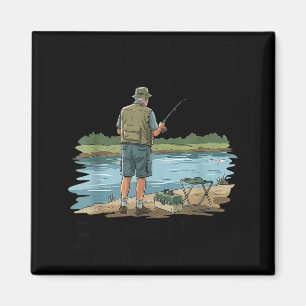 Underestimate an old man who goes fishing in 80s magnet