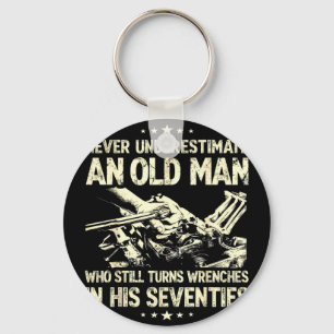 Underestimate an old man who turns wrenches key ring