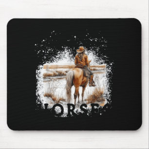 Underestimate an old woman who rides horses mouse pad