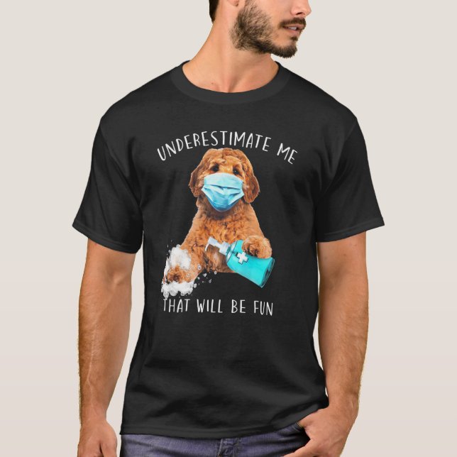 Underestimate Me That Will Be Fun Funny Saying Lab T-Shirt (Front)