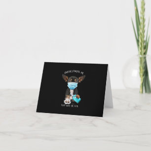 Underestimate Me That Will Be Fun Puppy Dog Saying Note Card