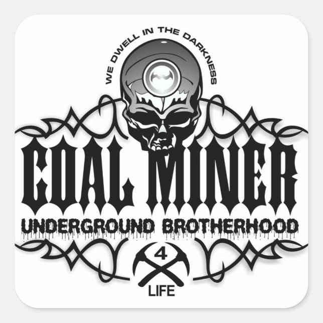 UNDERGROUND BROTHERHOOD SQUARE STICKER (Front)