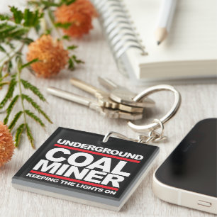 UNDERGROUND COAL MINER KEY RING