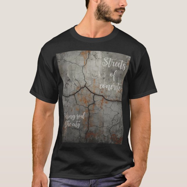 Underground Concrete Black Unisex T-shirt Street (Front)