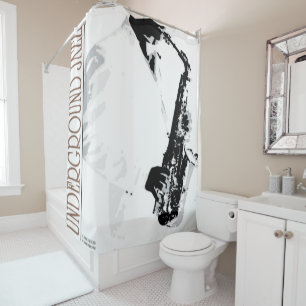 Underground Jazz Shower Curtain