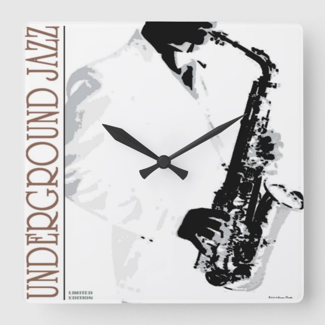 Underground Jazz Wall Clock (Front)