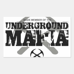UNDERGROUND MAFIA RECTANGULAR STICKER