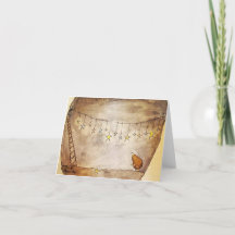 Underground mole and stars card