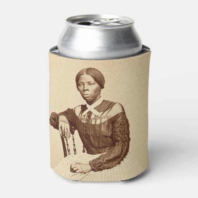 Underground Railroad Abolitionist Harriet Tubman  Can Cooler (Can Front)