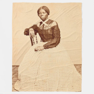 Underground Railroad Abolitionist Harriet Tubman  Fleece Blanket