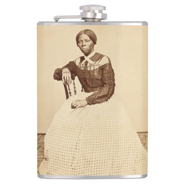 Underground Railroad Abolitionist Harriet Tubman  Hip Flask (Front)