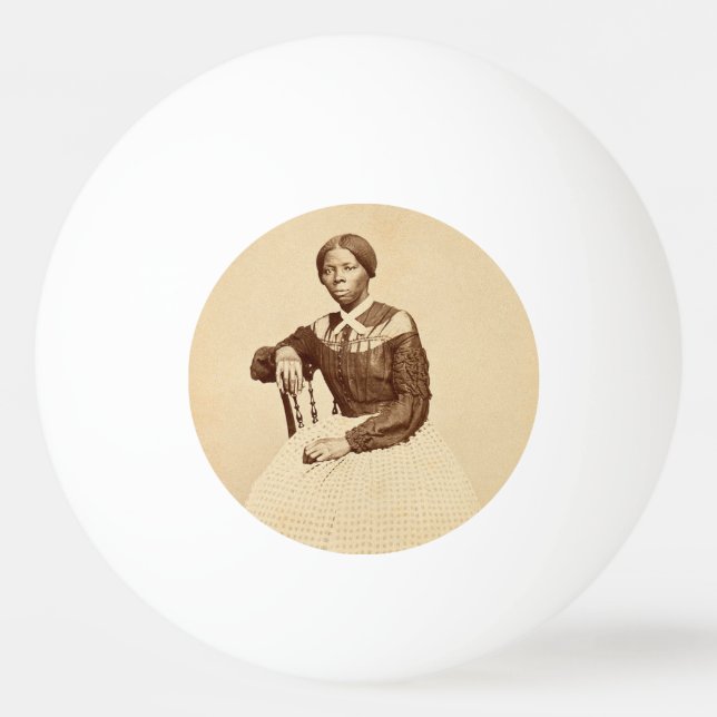 Underground Railroad Abolitionist Harriet Tubman  Ping Pong Ball (Front)