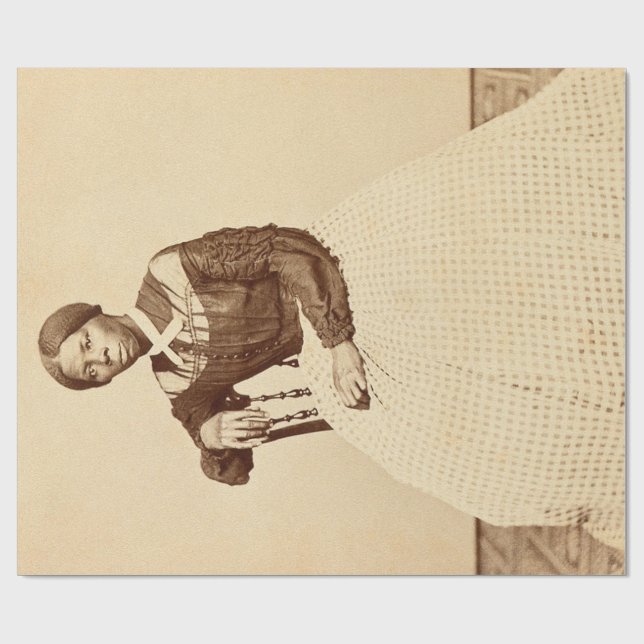 Underground Railroad Abolitionist Harriet Tubman  Wrapping Paper (Flat)