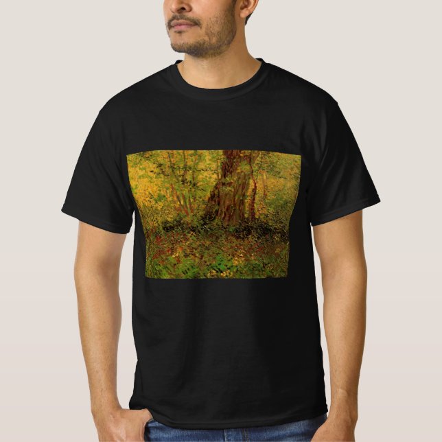 Undergrowth by Vincent van Gogh T-Shirt (Front)