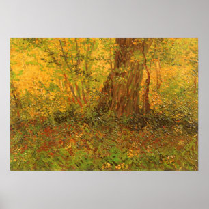 Undergrowth by Vincent van Gogh, Vintage Fine Art Poster