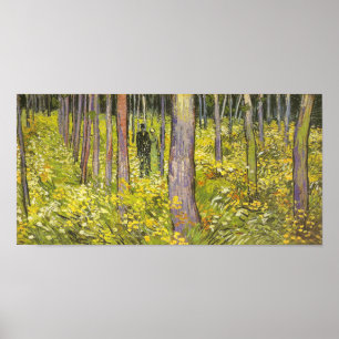 Undergrowth with Two Figures Van Gogh Fine Art Poster