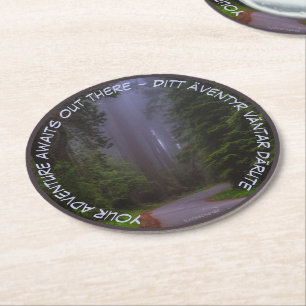 Underlägg — Adventure Round Paper Coaster