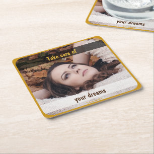 Underlägg — Dreams Square Paper Coaster