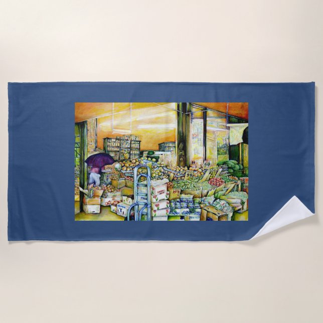 Undermining Artistic Gentrification Beach Towel (Front)