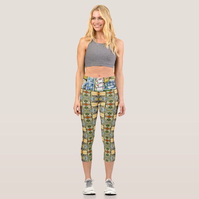 Undermining Artistic Gentrification Capri Leggings (Front)