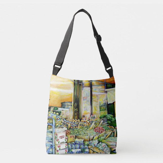 Undermining Artistic Gentrification Crossbody Bag (Front)