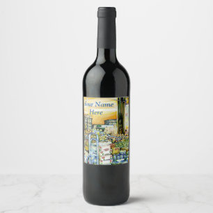 Undermining Artistic Gentrification Wine Label