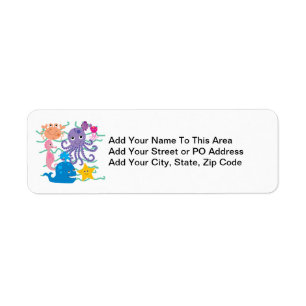 Undersea Adventure Return Address Label
