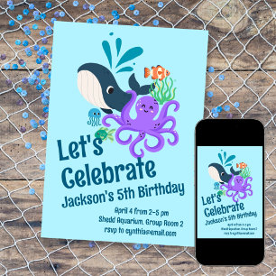 Undersea Aquarium Birthday Invitation