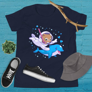 Undersea cat and dolphin T-Shirt