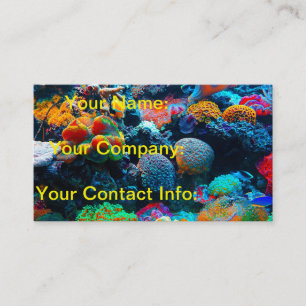 Undersea Tropical Coral Reef Business Card