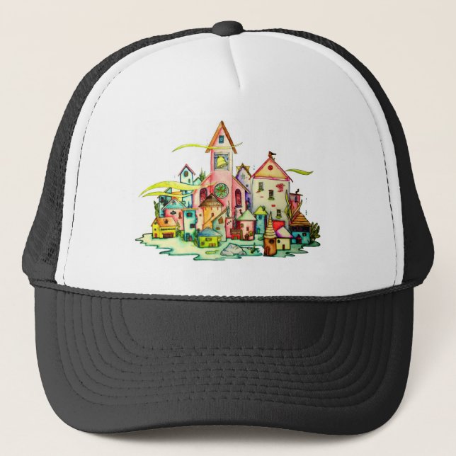 Undersea Village Trucker Hat (Front)