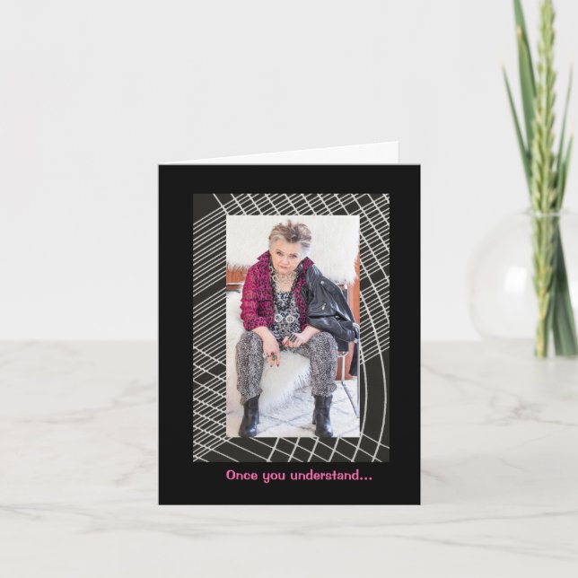 Understand Pizza, understand Life Greeting Card (Front)