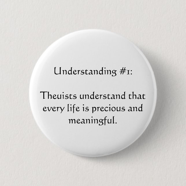 Understanding #1 6 cm round badge (Front)